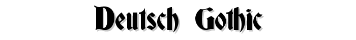 Deutsch Gothic font